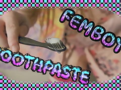 4k  Femboy cums physiognomy toothbrush TOOTHPASTE! (Teaser) asian onlyfans blithe sex videos