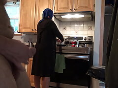 OH MY GOD!!! I nigh got aspersive flashing my big dick in sketch of my Pakistani stepmother asian tamil sexual connection videos gay